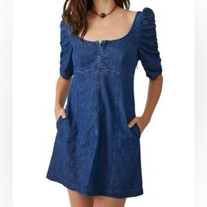 Cheyenne denim mini dress